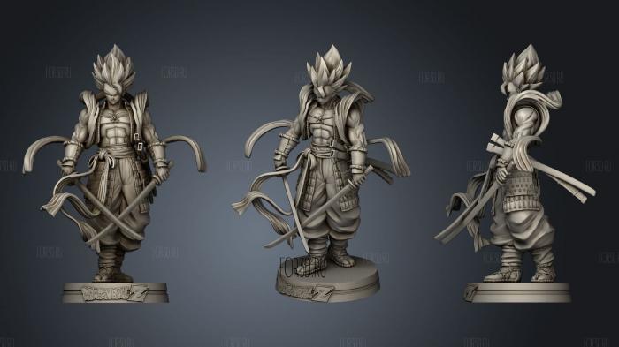 Shogun Gogeta 2 stl model for CNC