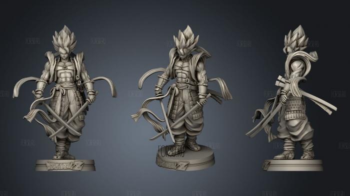 Shogun Gogeta stl model for CNC