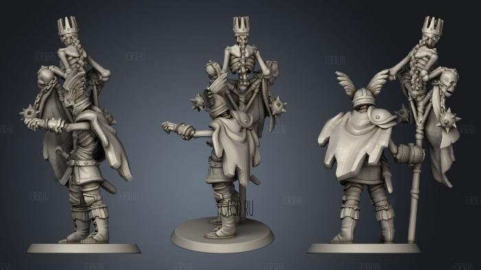 Skeleton warrior stl model for CNC