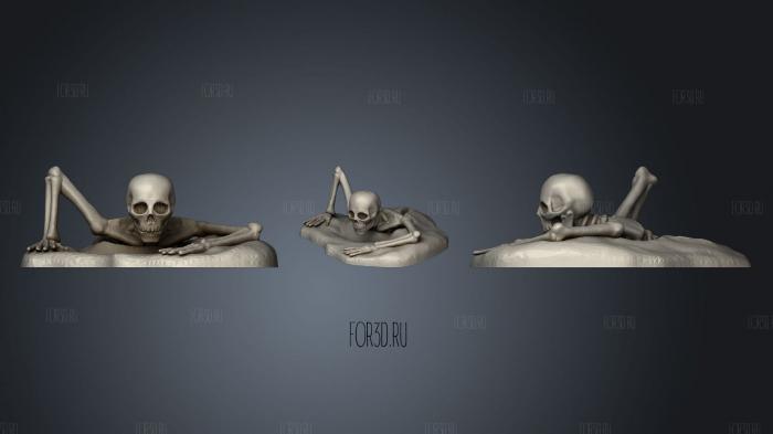 Skeleton v4 stl model for CNC