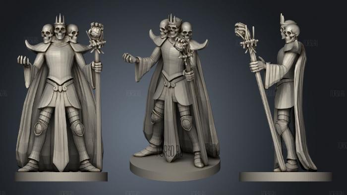 Skull Lord stl model for CNC