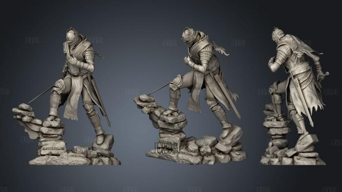 Soul Of Cinder Sculpture stl model for CNC