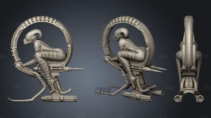 Space jockey stl model for CNC