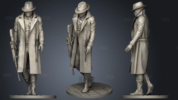 Spider Man Noir stl model for CNC