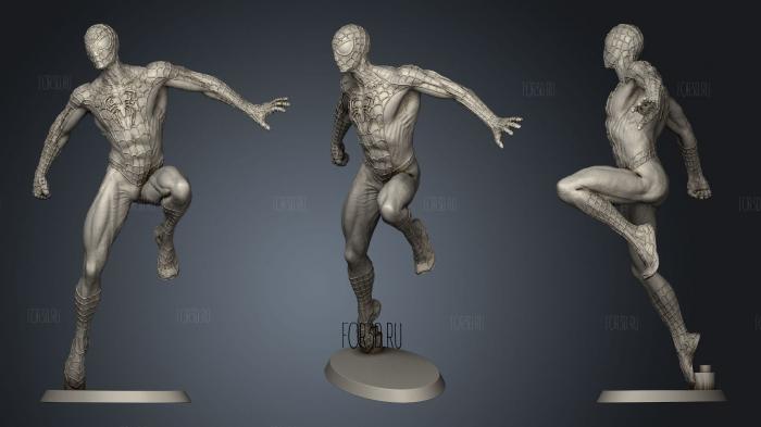 Spiderman 345 stl model for CNC