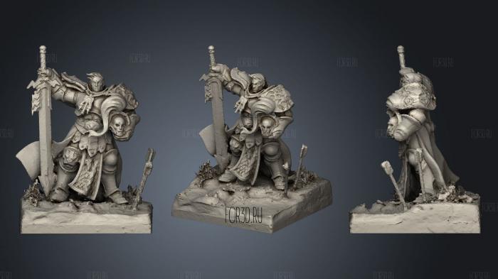 Steelhearts Champions Stormcast stl model for CNC