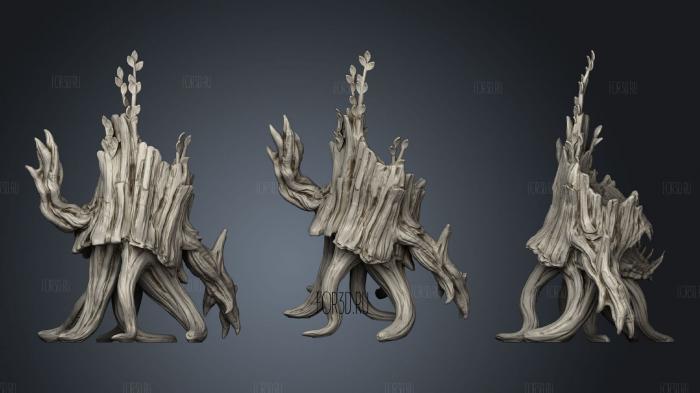Stump Gang 40 Pose 04 41 stl model for CNC