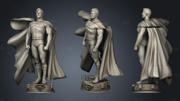 Superman 1978 Statue stl model for CNC