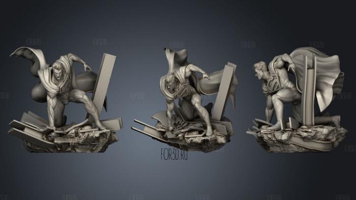 Superman Injustice stl model for CNC