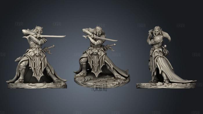 Swordmaster stl model for CNC