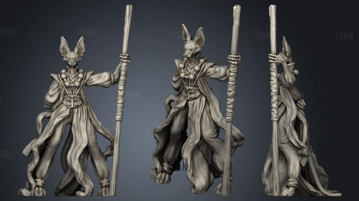 Tabaxi Caravan Monk stl model for CNC