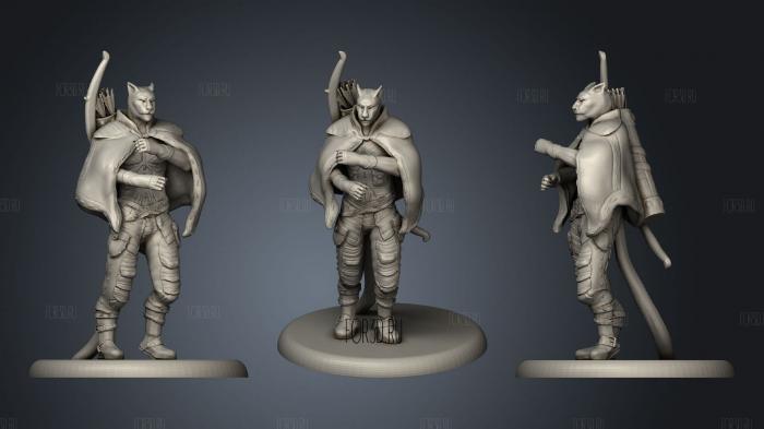 Tabaxi ranger stl model for CNC