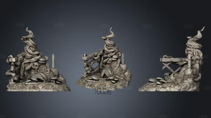 Tangleheart Forest Corpse1 stl model for CNC