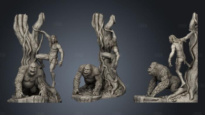 Tarzan Lord Of The Jungle stl model for CNC