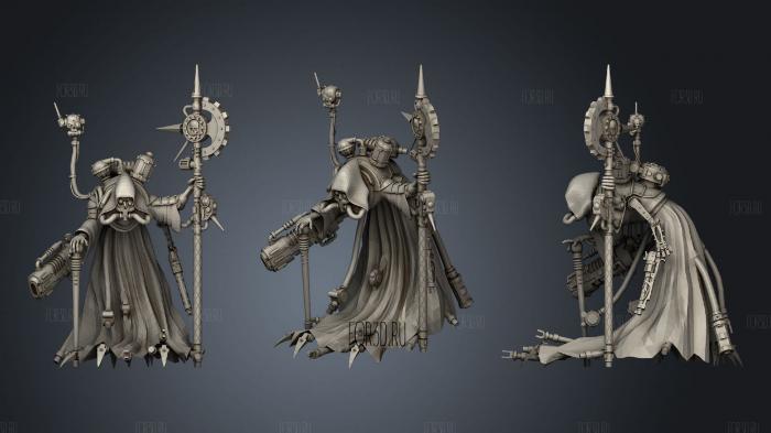 Tech Priest stl model for CNC