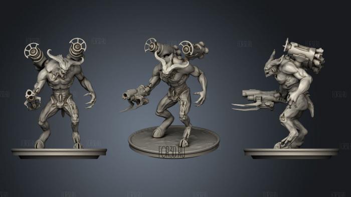 Techno Demon stl model for CNC