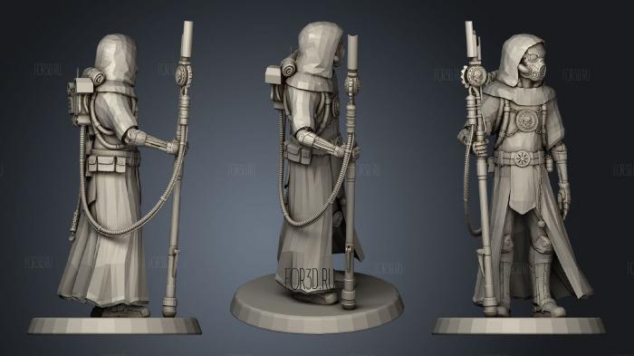 Techpriest Explorer stl model for CNC