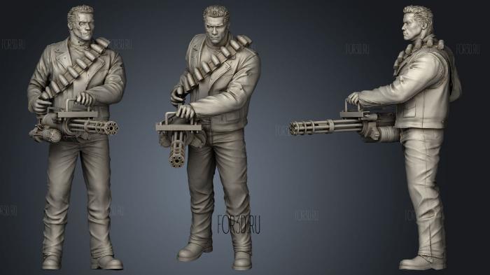 Terminator stl model for CNC