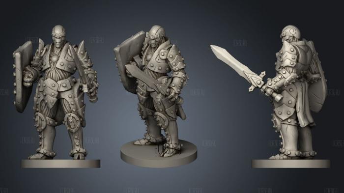 Warforged ver 1 stl model for CNC