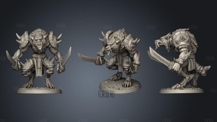 White Werewolf Tavern Olcan The Wise stl model for CNC