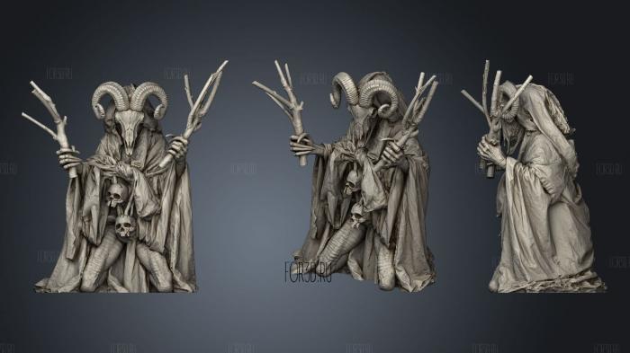 Witch 2 stl model for CNC