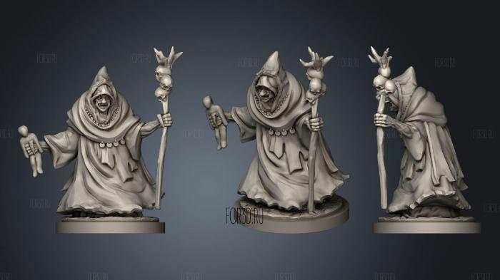 Witch Crone stl model for CNC