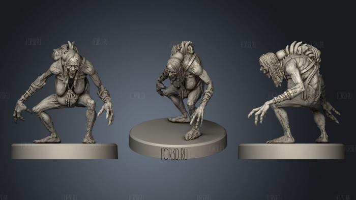 Witcher Hag stl model for CNC