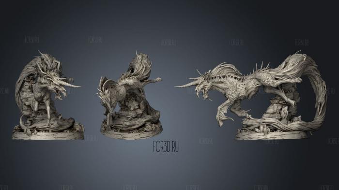 Wraithful Kirin stl model for CNC