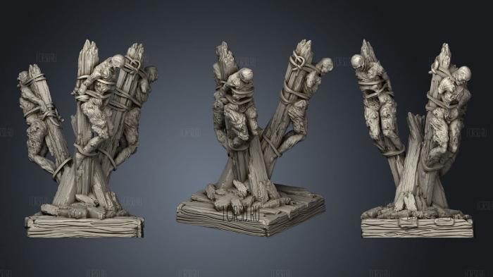 Wrath Of God Plagued Cultists Stake stl model for CNC