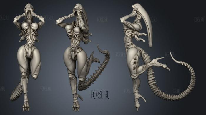 XENO VIXEN BROOD DREAMER stl model for CNC