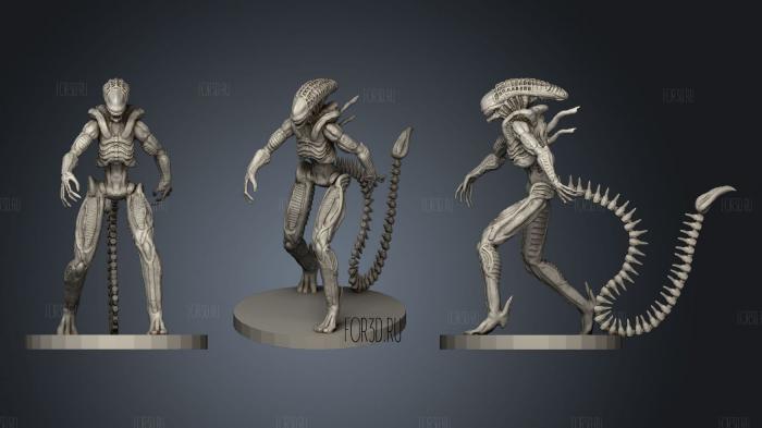 Xenomorph (Alien) stl model for CNC