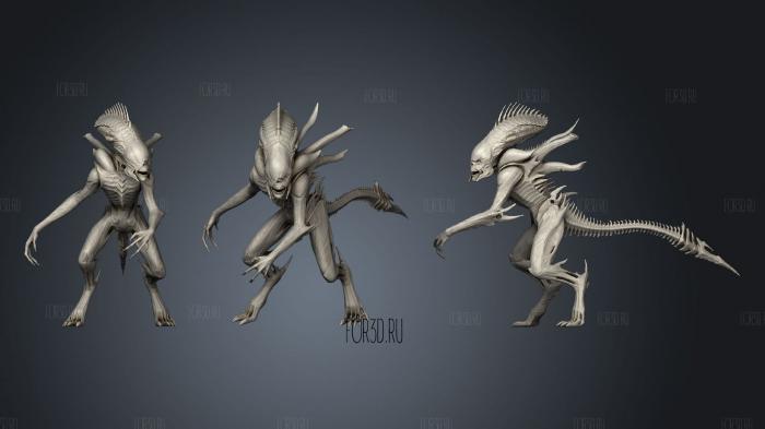 Xenomorph Full stl model for CNC