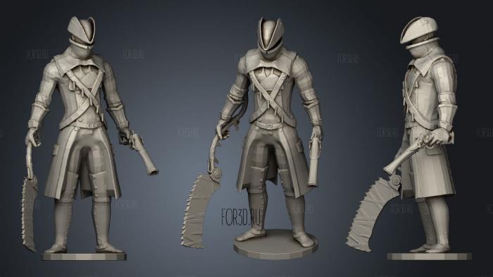 Yharnam Hunter Bloodborne stl model for CNC