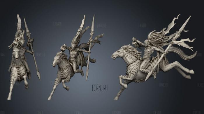 Yltiyan Wild Hunt Rider stl model for CNC