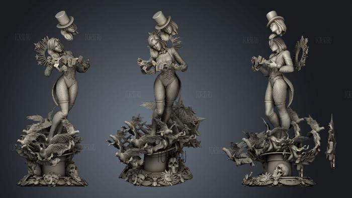 Zatanna Sculpture 3d stl модель для ЧПУ
