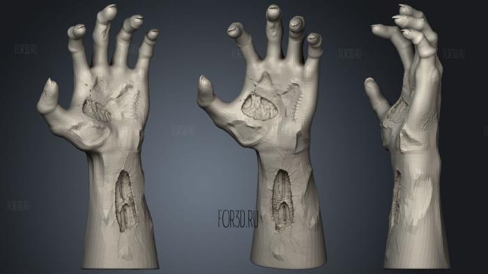 Zombie Hand 3d stl модель для ЧПУ