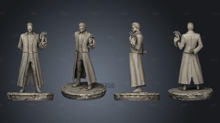 Albert Wesker Resident evil 5 statue stl model for CNC