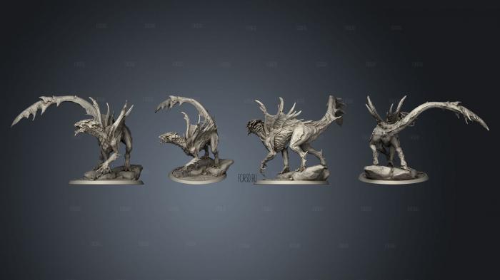 Blood Dragon Young stl model for CNC