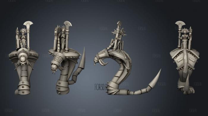 Bone Cobras 2 stl model for CNC