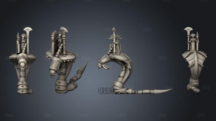 Bone Cobras stl model for CNC