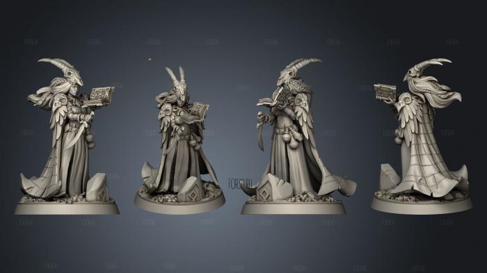 Brigit the Young Witch stl model for CNC