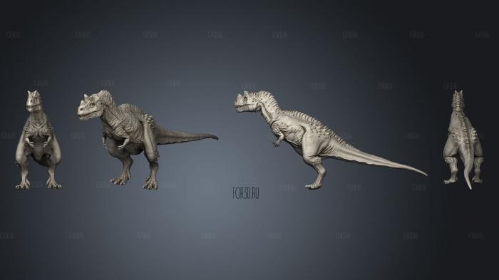 Ceratosaurus Pose 3 stl model for CNC