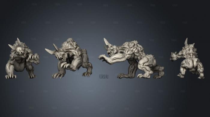 Chaos Hound 2 stl model for CNC