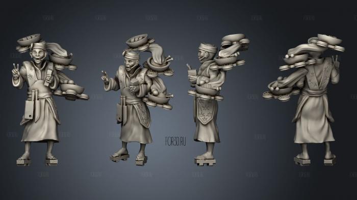 Characters sushi master howie le 3d stl модель для ЧПУ