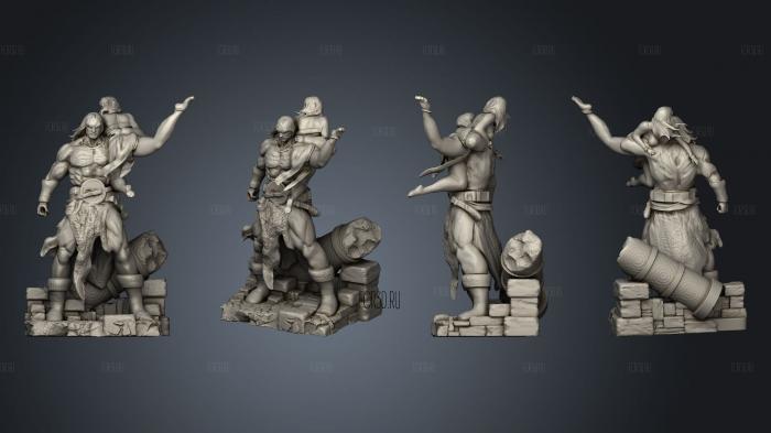 Conan washed stl model for CNC