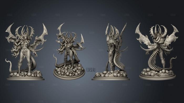 Demonic Witch stl model for CNC