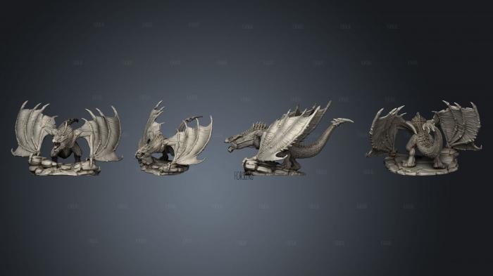 Draconic Wyvern Large stl model for CNC