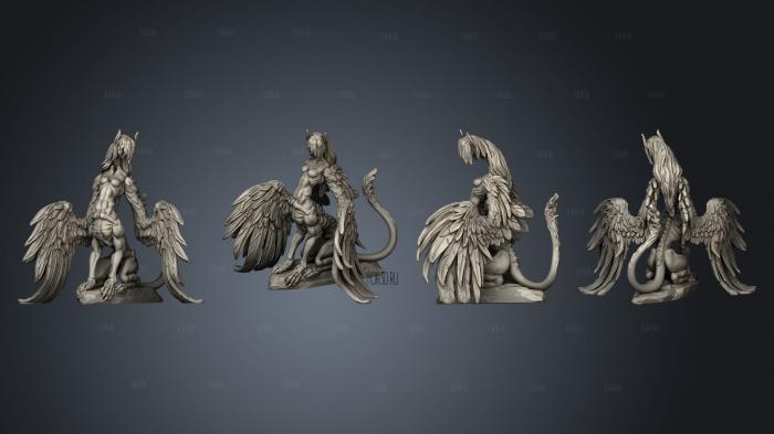 Elemental Creatures Death Sphinx stl model for CNC