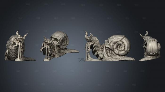 Elemental Creatures Poision Snail dripping 002 stl model for CNC