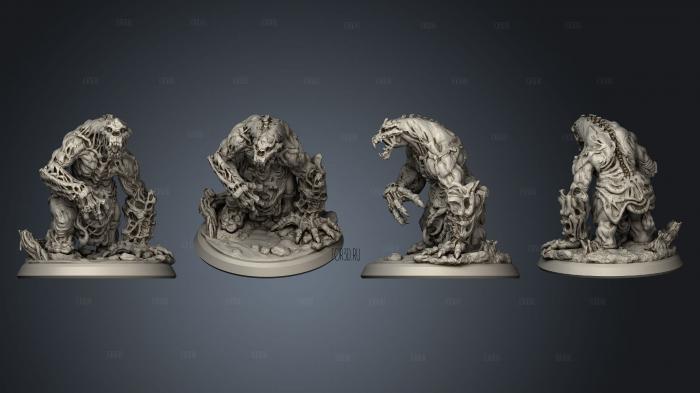 Enemy Clotted Beast 01 stl model for CNC